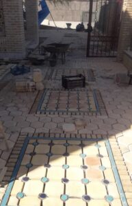 پلاک 5×20 لعابی فیروزه‌ای